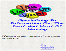 Tablet Screenshot of listen-up.org